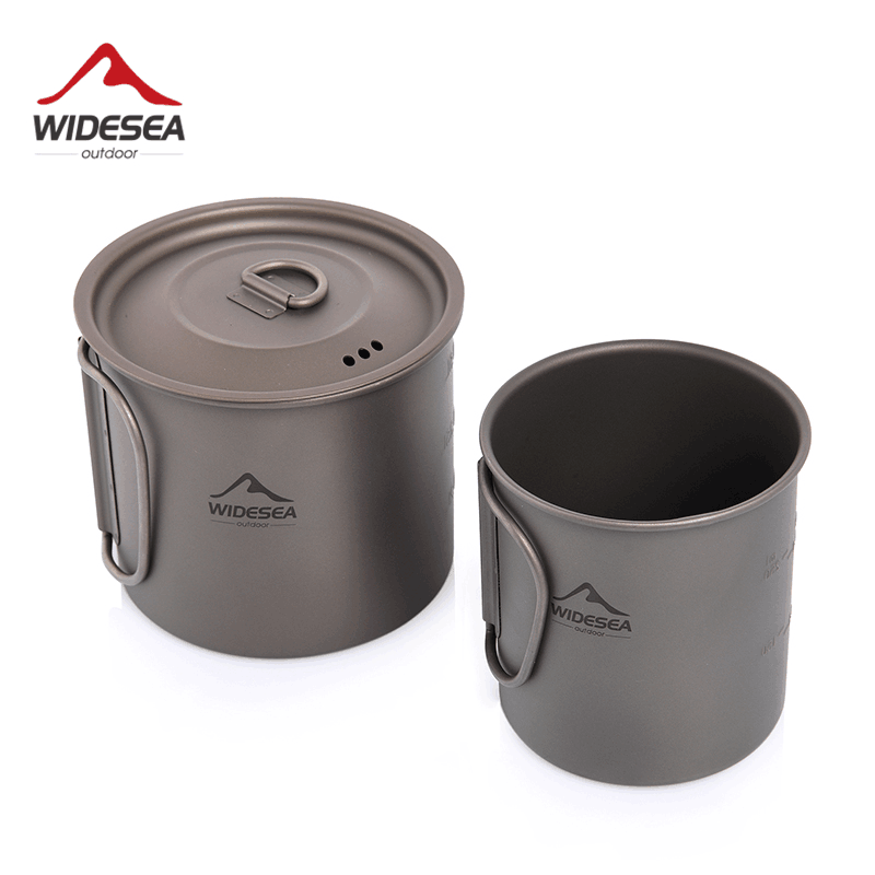 Camping Cooking And Dining Set - Widesea Camping Mug Titanium Cup Tourist
