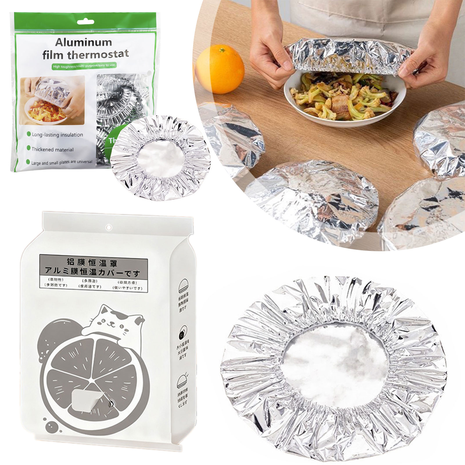 Camping Cooking And Eating - Food Insulation Cover,Aluminum Foil Food Cover,Kitchen