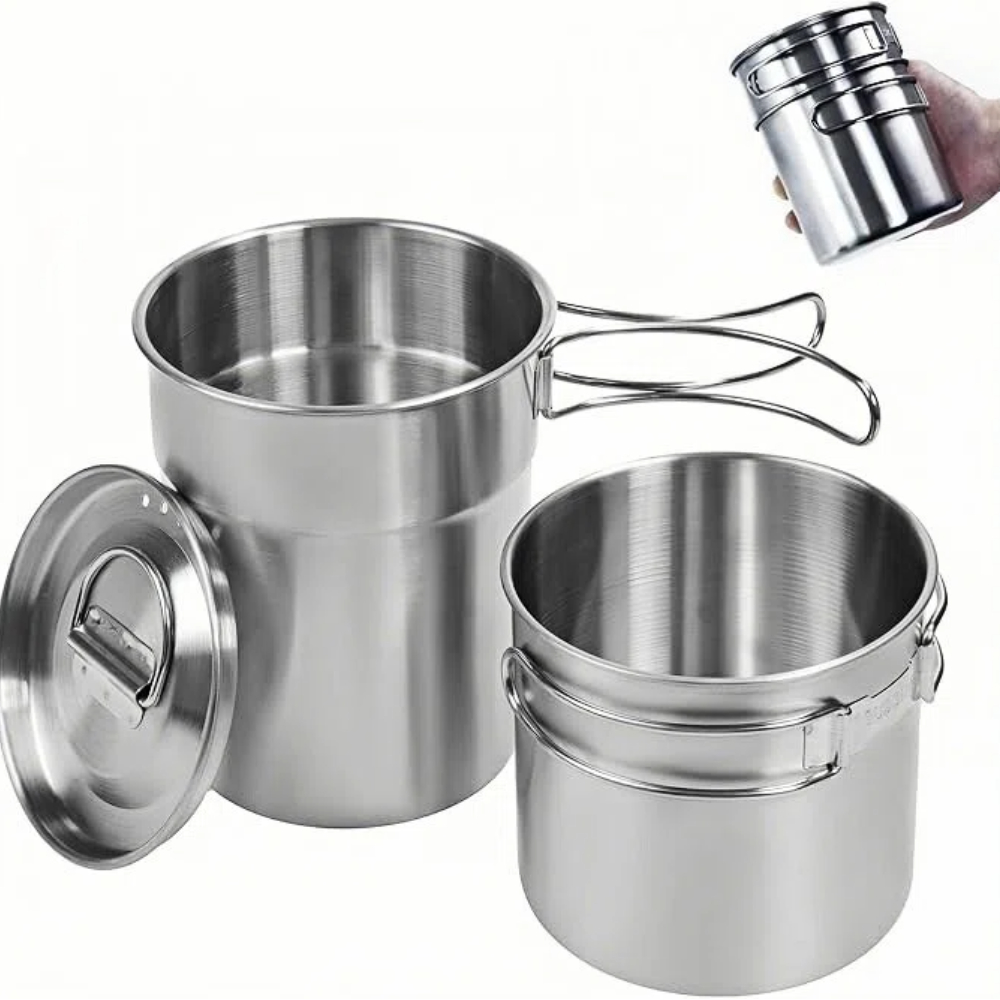 Camping Cooking Utilities - Foldable Camping Cups Mugs Camping Pot