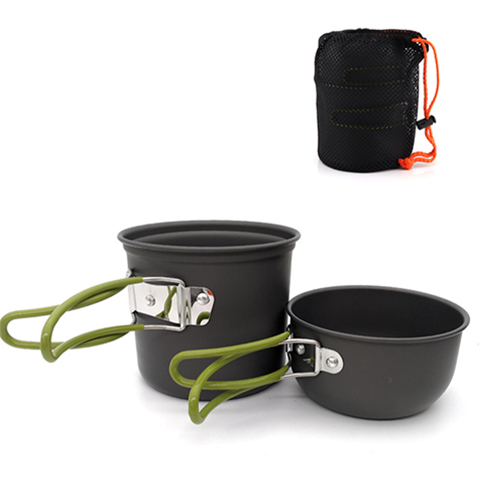 Camping Cooking Sets - Pacoone Ultralight Camping Tableware Cooking Pot