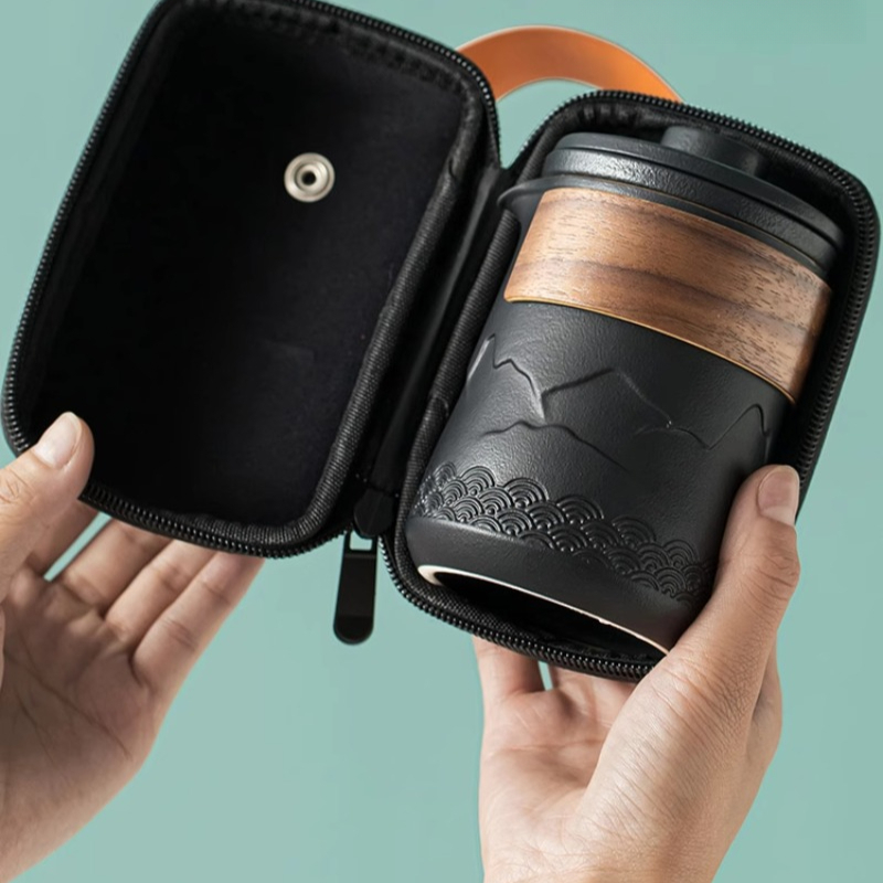 Camping Cooking Utilities - Portable Travel Tea Set One Pot