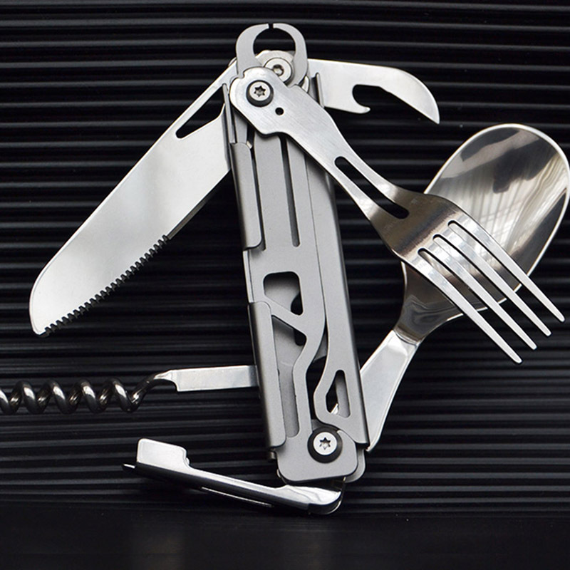 Multi-function Camping Fork Sp - Camping Cooking And Dining Set review and price
