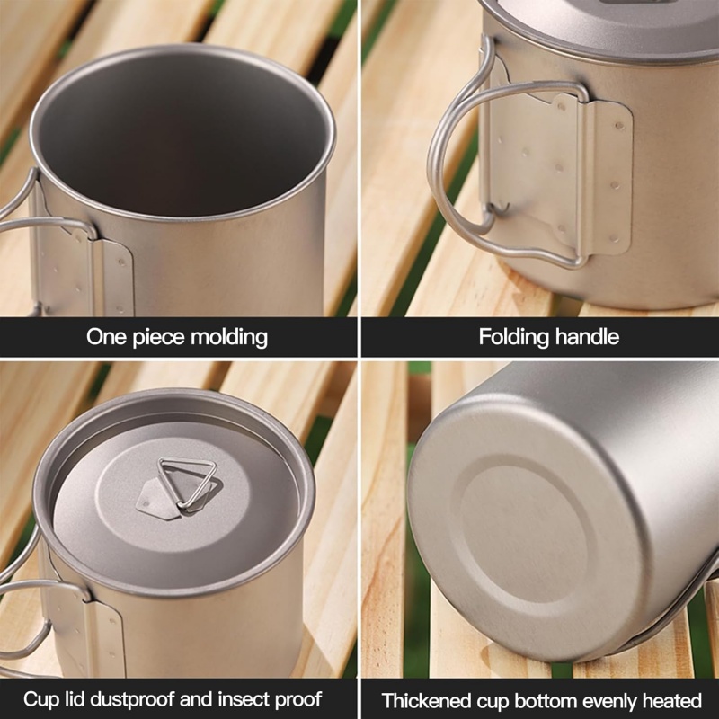 Titanium Camping Mug with Fold - Camping Cooking And Eating review and price