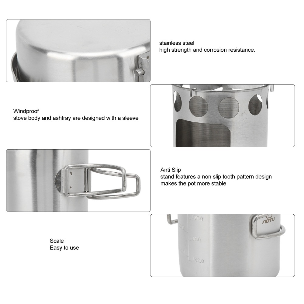 Durable Stainless Steel Campin - Camping Cooking Sets review and price