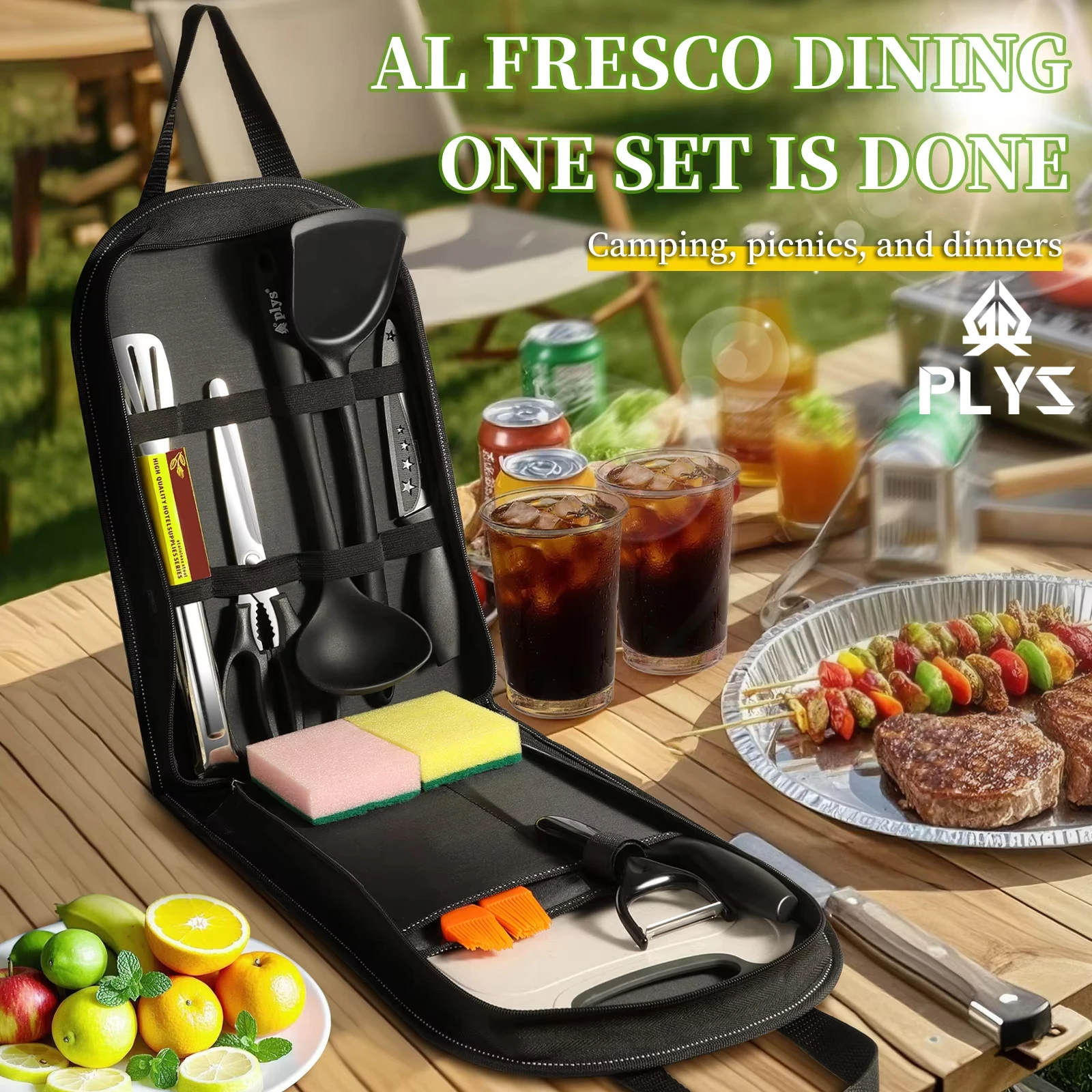 Portable outdoor utensils set  - Camping Cooking And Dining Set review and price