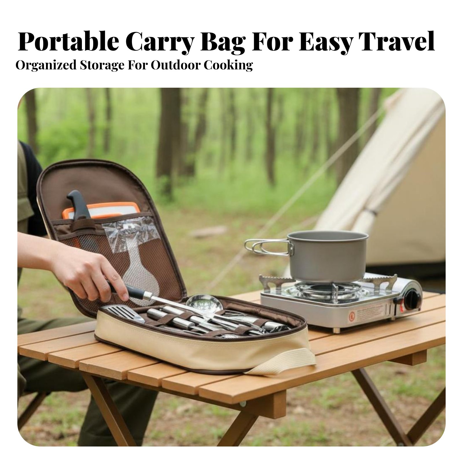 Outdoor Portable Cooking Utens - Camping Cooking And Dining Set review and price