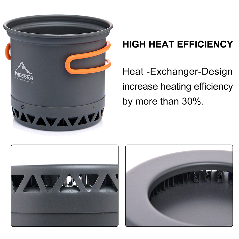 Widesea Camping Pot 1.3L 2.3L  - Camping Cooking And Dining Set review and price