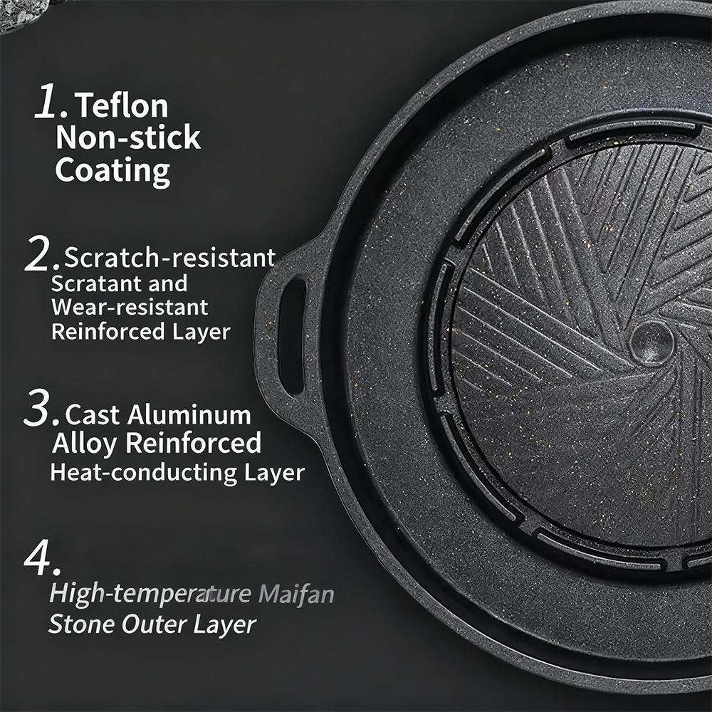 KOSUN Korean BBQ Grill Pan 2 i - Camping Cooking And Eating review and price