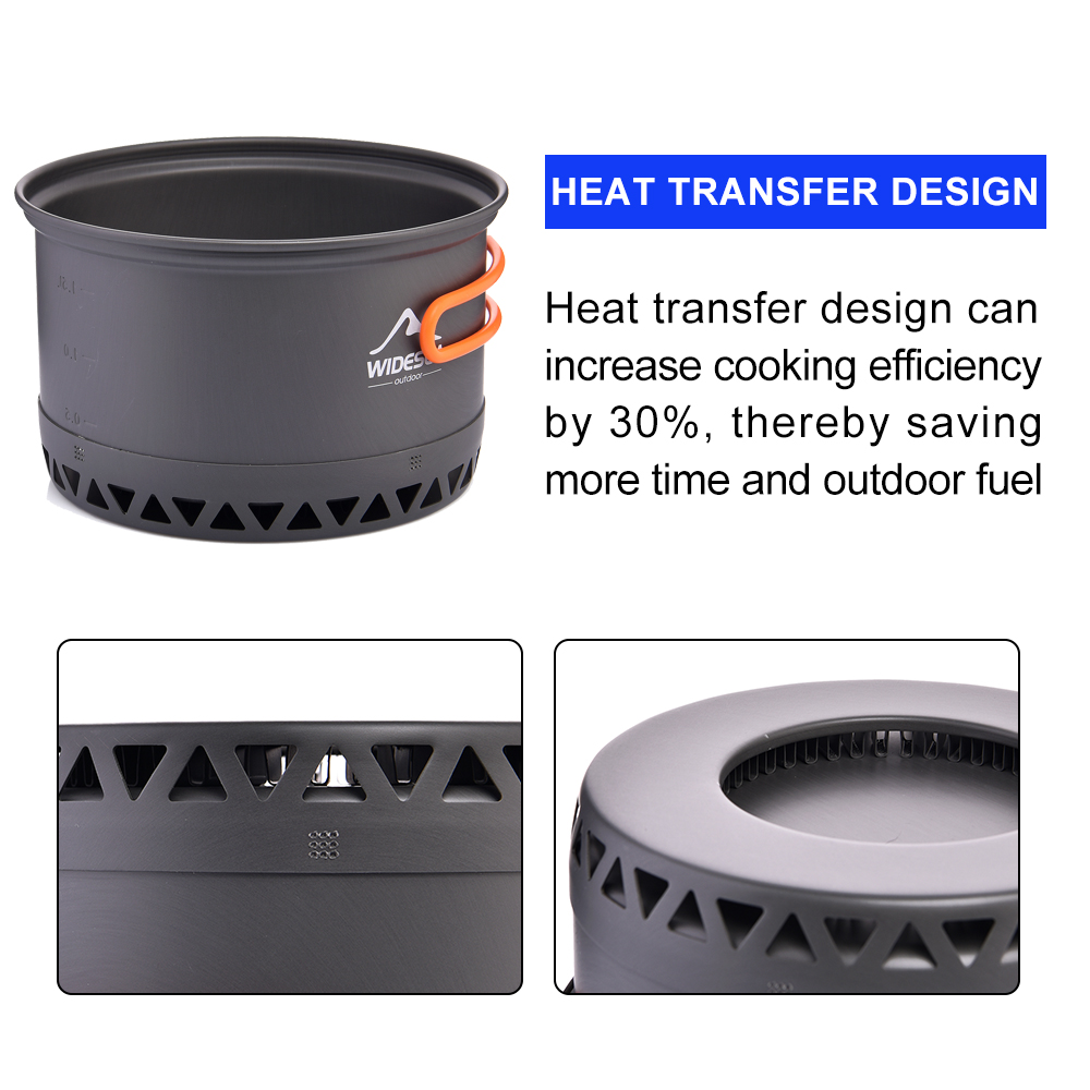 Widesea Camping Cookware 2.3L  - Camping Cooking Set Jetboil review and price
