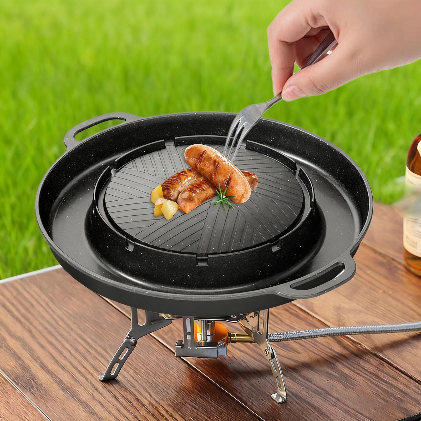 2-in-1 Grill & Hot Pan for Sto - Camping Cooking Ware review and price