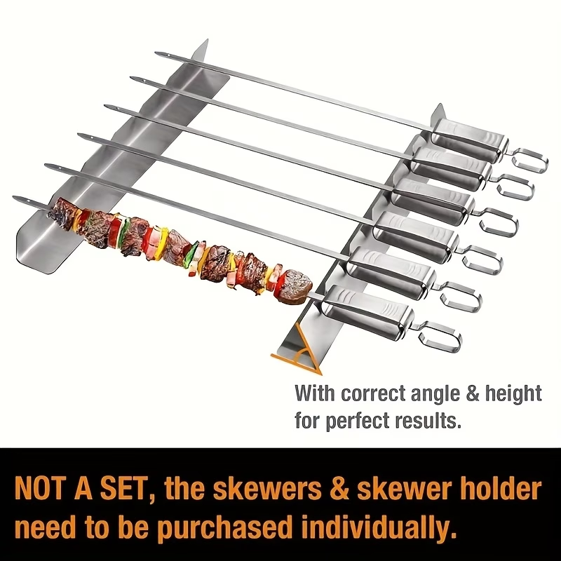 2 Pcs Stainless Steel Kebab Sk - Camping Cooking Utensil Holder review and price