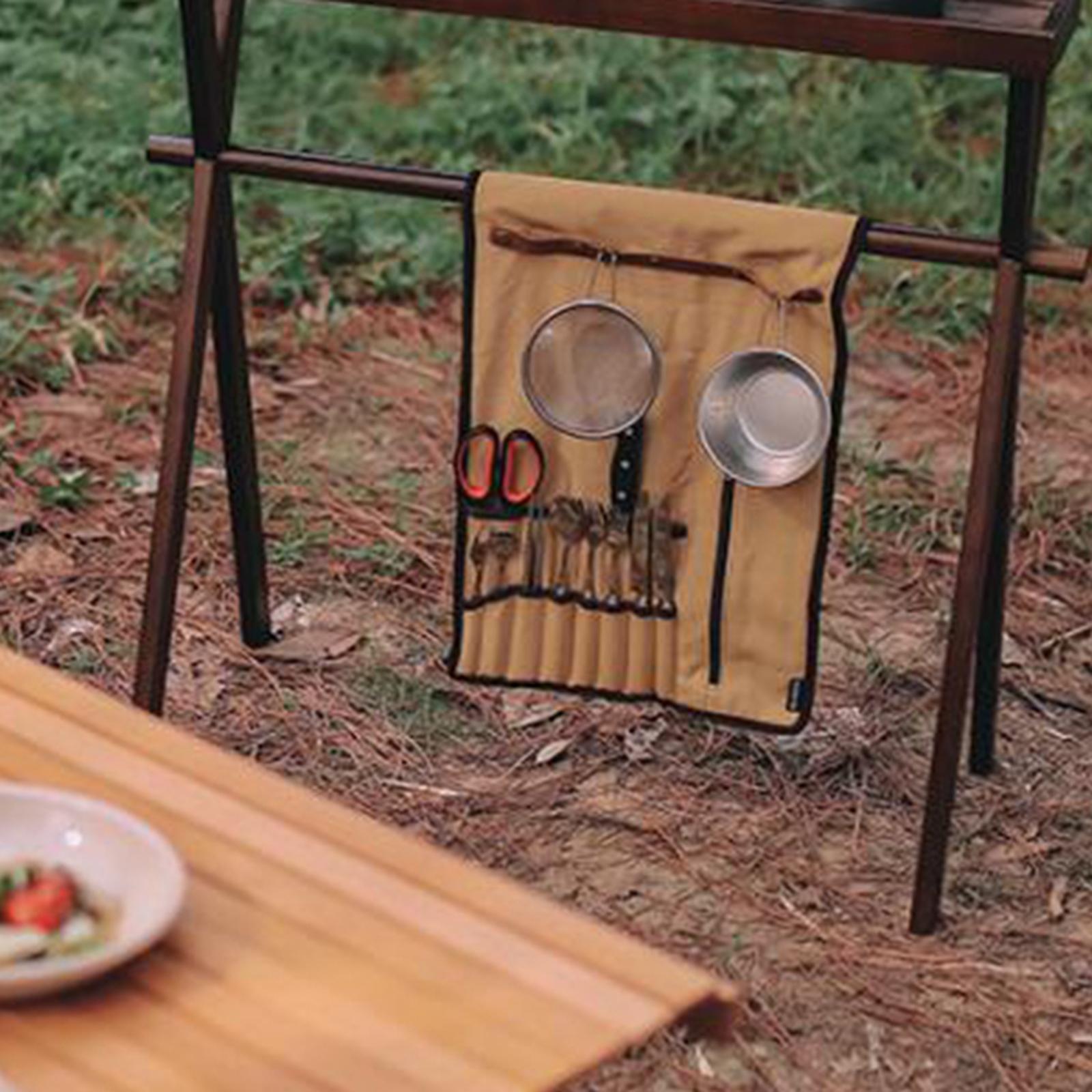 Portable Camping Utensil Roll  - Camping Cooking Utensil Holder review and price