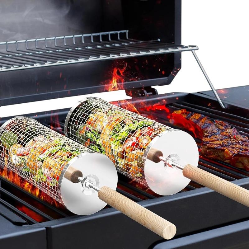Stainless Steel BBQ Grill Bask - Camping Cooking Area review and price