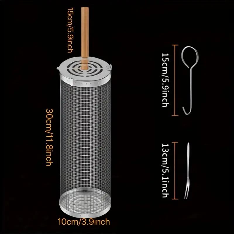 Stainless Steel BBQ Grill Bask - Camping Cooking Area review and price