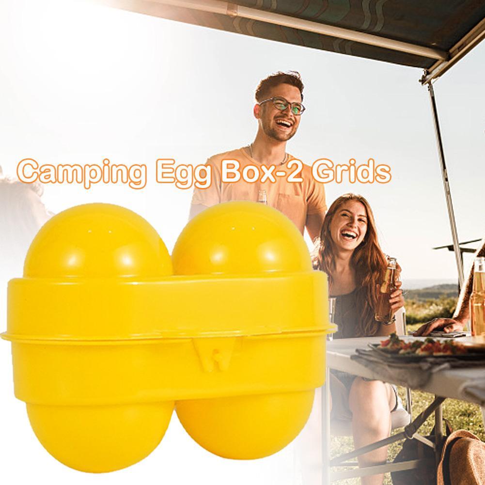 2 Grid Egg Storage Box Contain - Camping Cooking Utensil Holder review and price