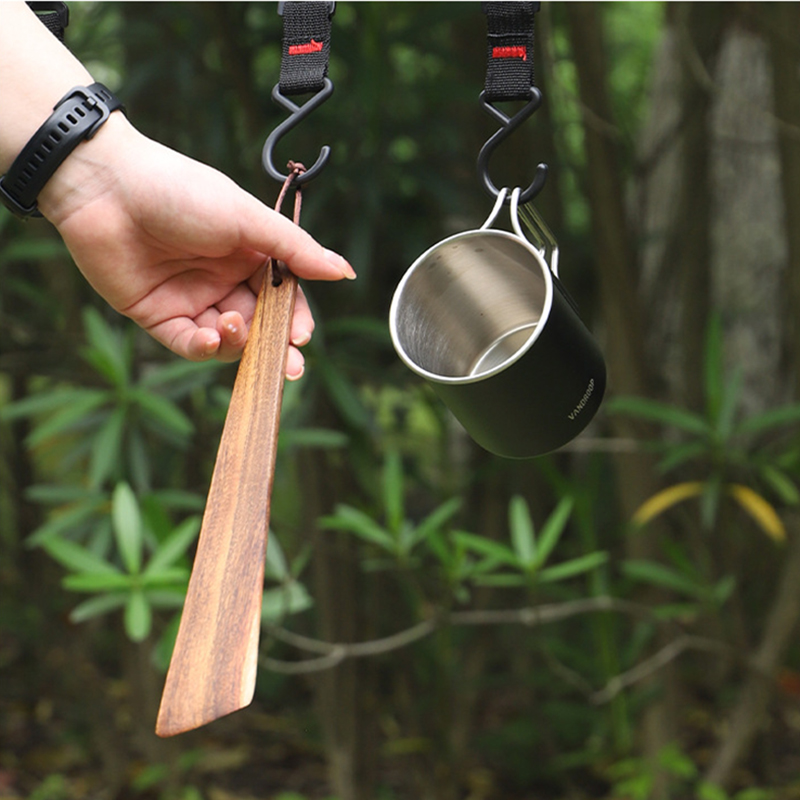 Wooden Spatula Portable Turner - Camping Cooking And Dining Set review and price
