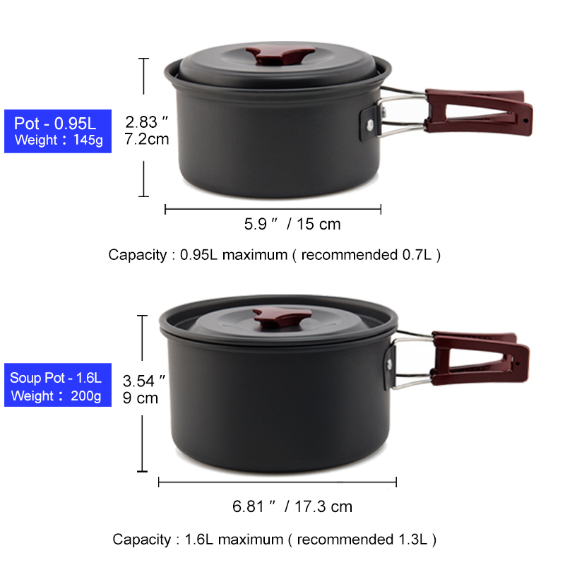 Widesea Camping Cookware Set O - Camping Cooking Set Jetboil review and price
