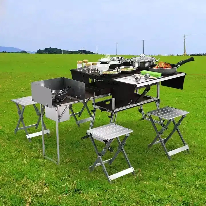 Portable Outdoor Folding Food  - Camping Cooking And Dining Set review and price