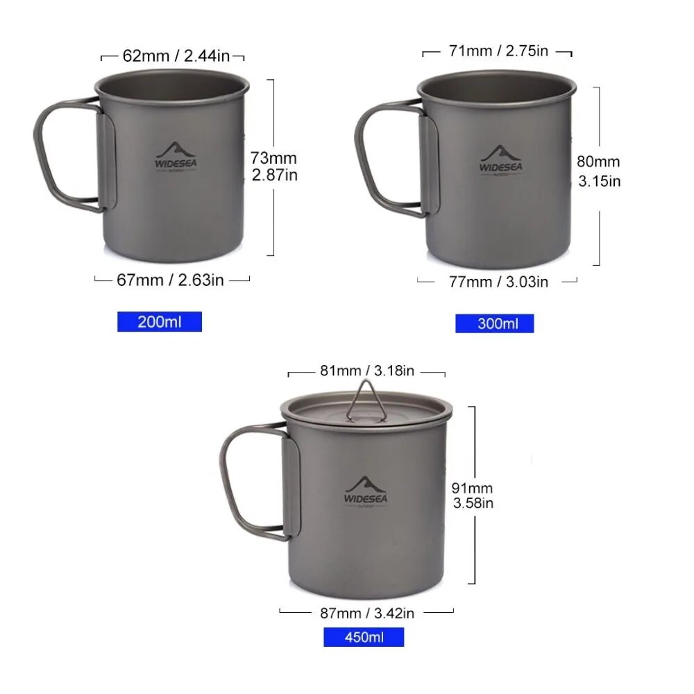 Widesea Camping Mug Titanium C - Camping Cooking And Dining Set review and price