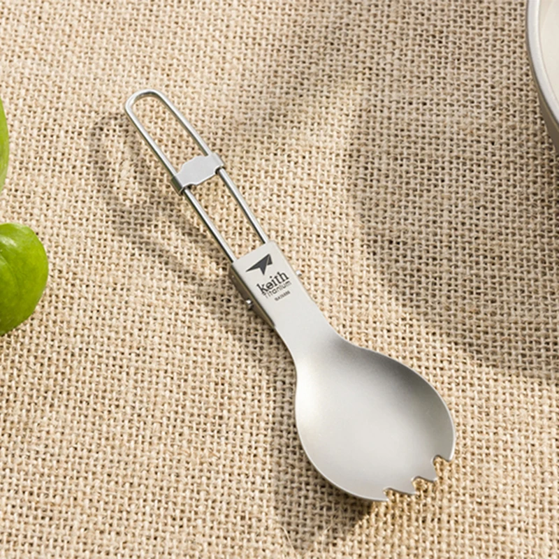 Keith Titanium Spork Foldable  - Camping Cooking Ware review and price