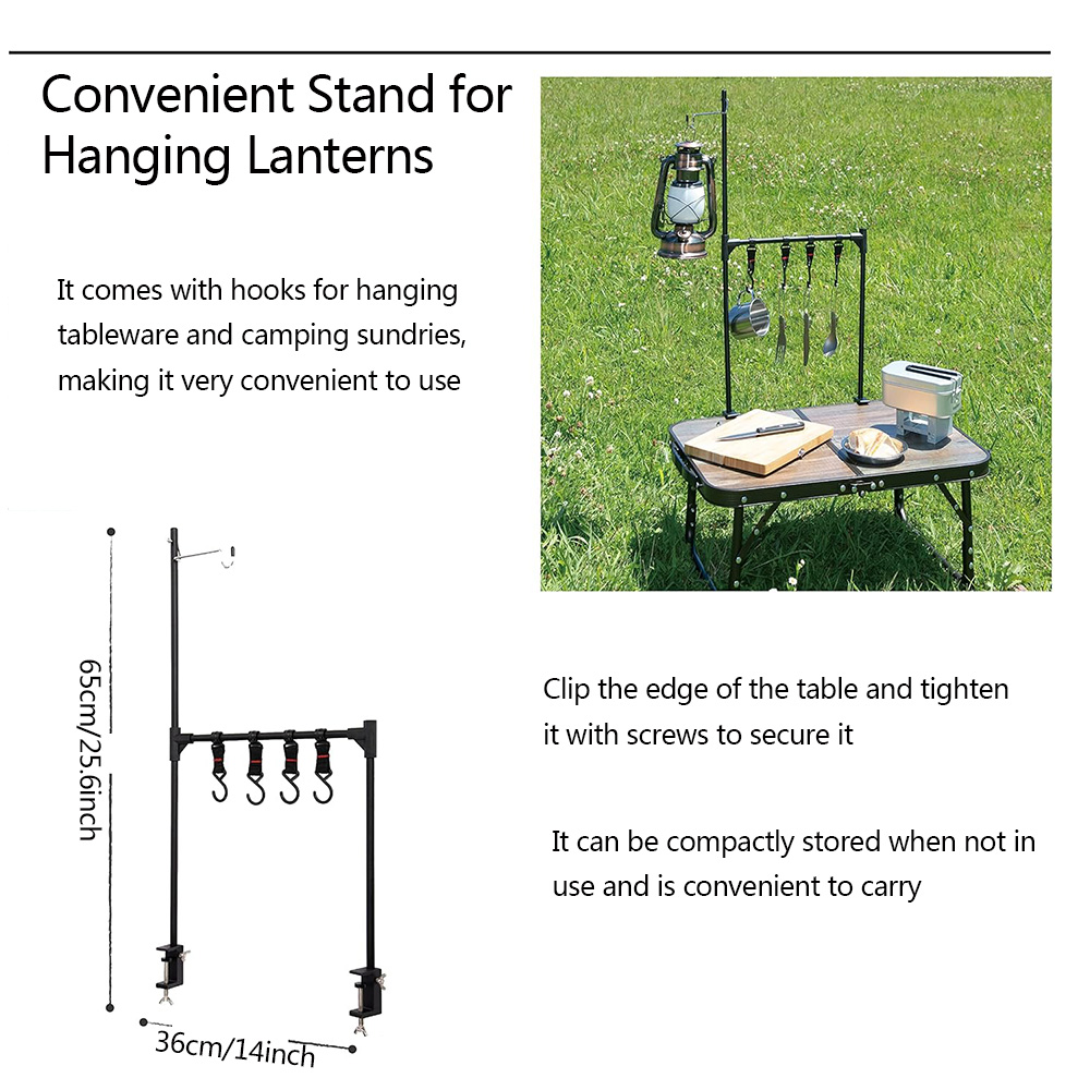 1Set Camping Portable Shelf La - Camping Cooking Utensil Holder review and price